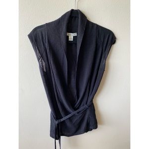 White House Black Market Wrap Sweater Vest